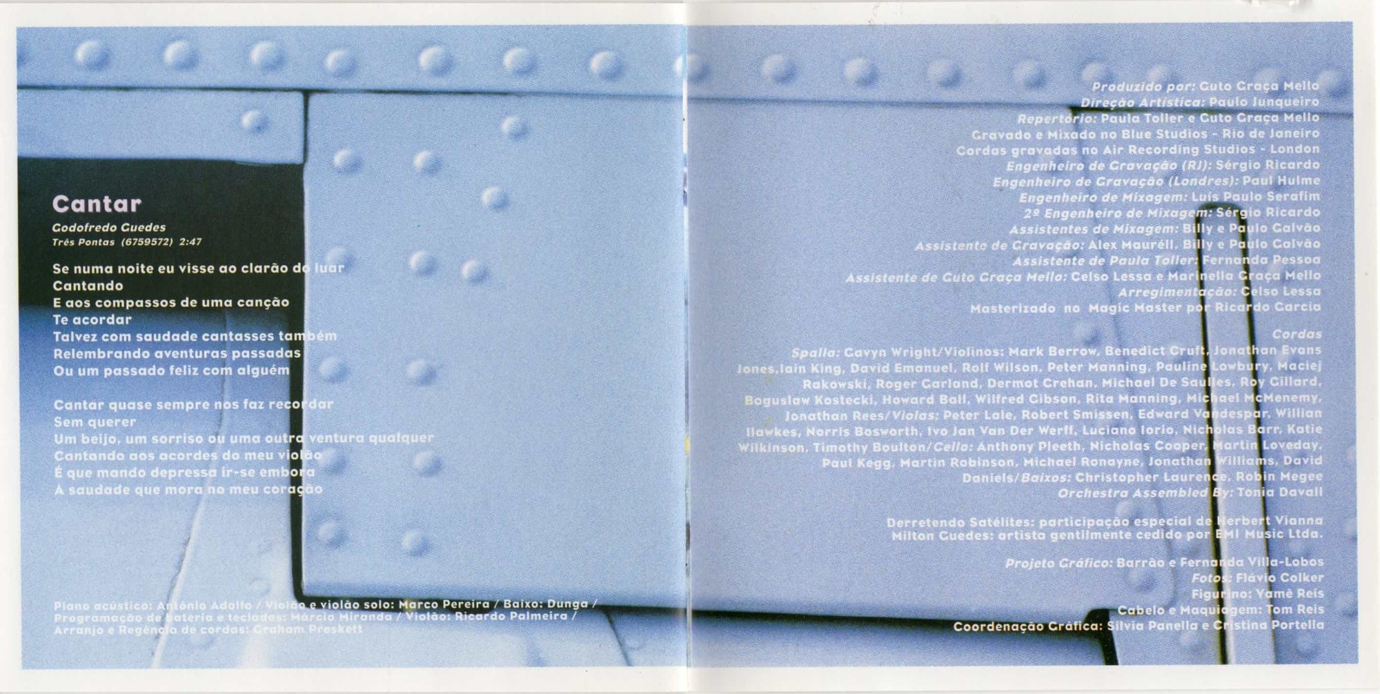 Paula Toller – encarte
