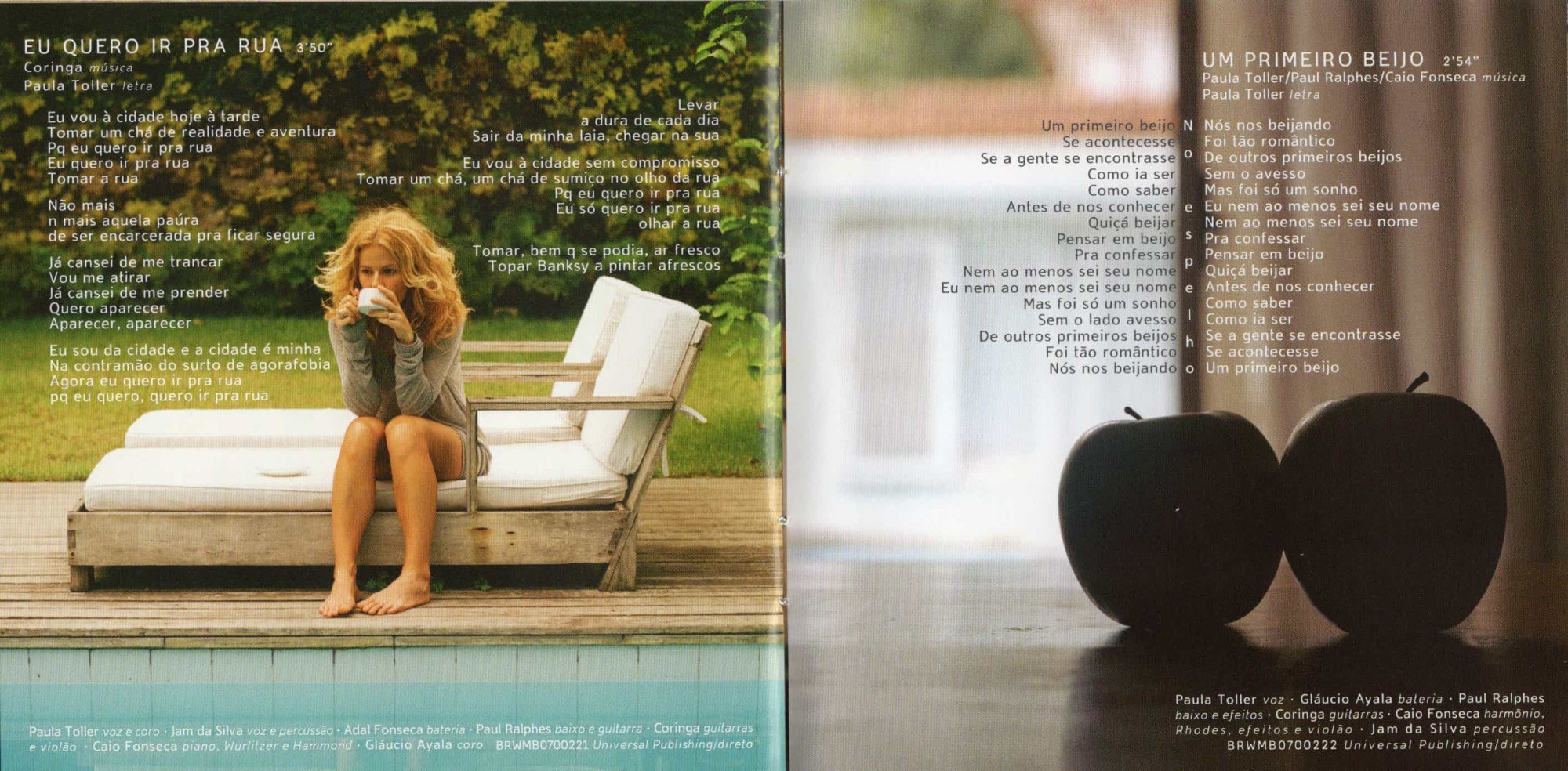 Paula Toller - Sónós – encarte