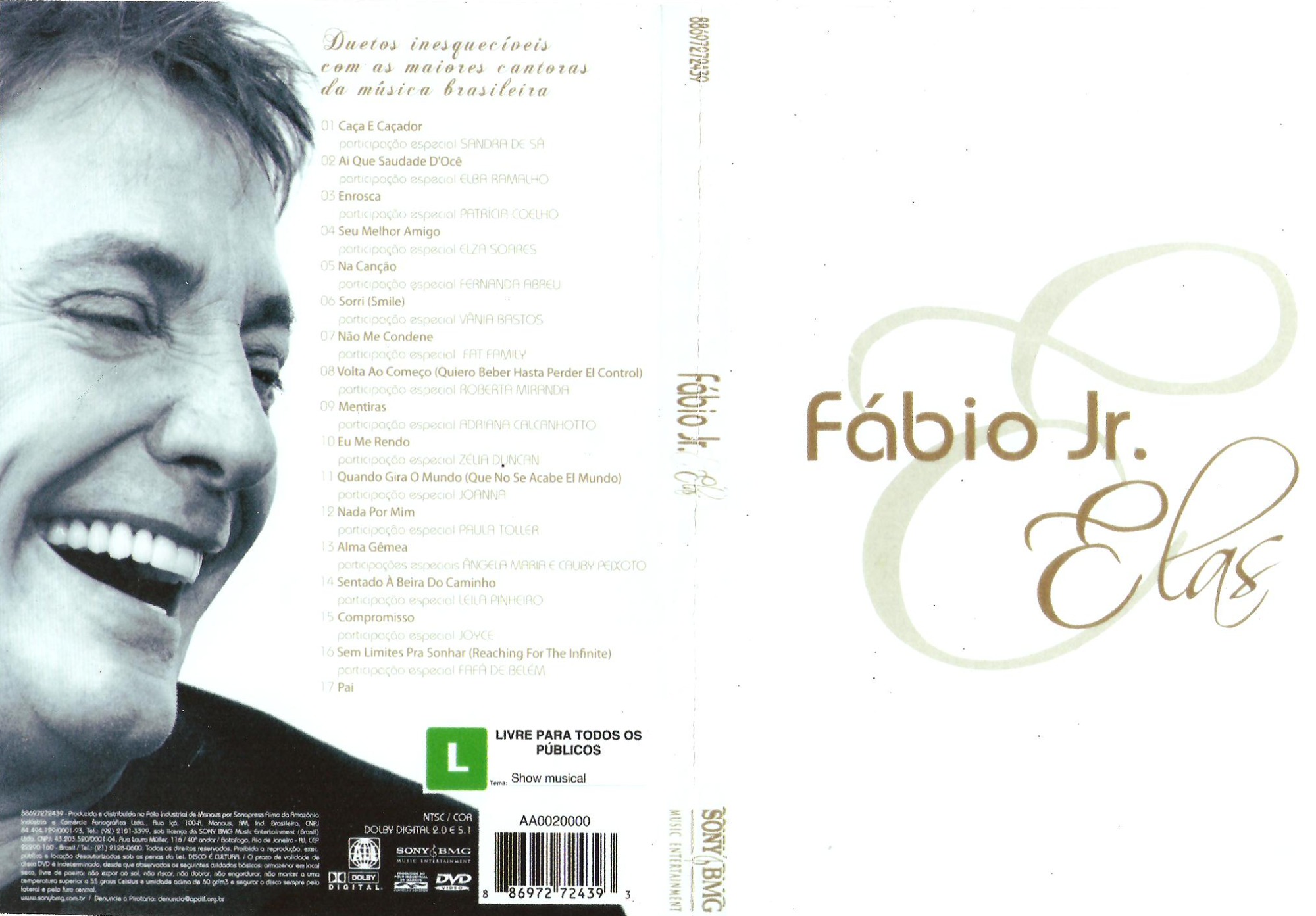 Fábio Jr. - Fábio e Elas encarte