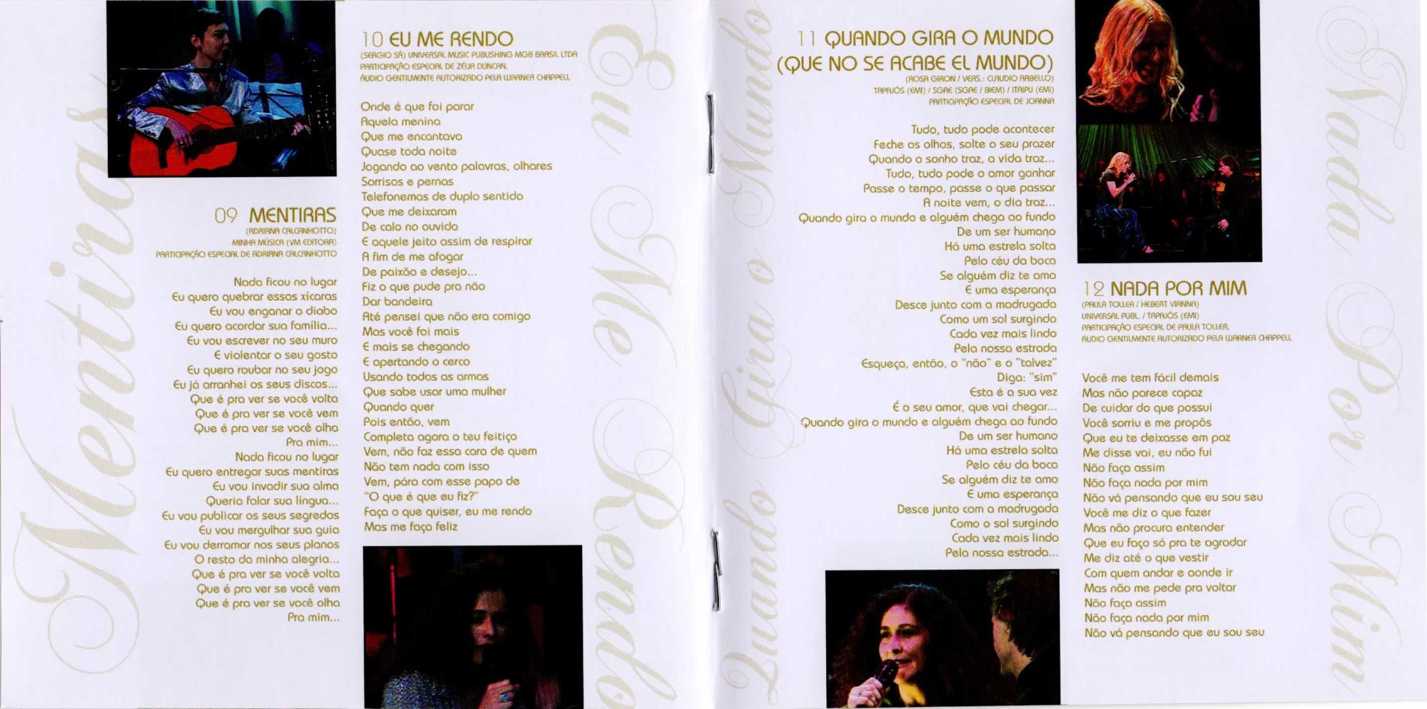 Fábio Jr. - Fábio e Elas encarte