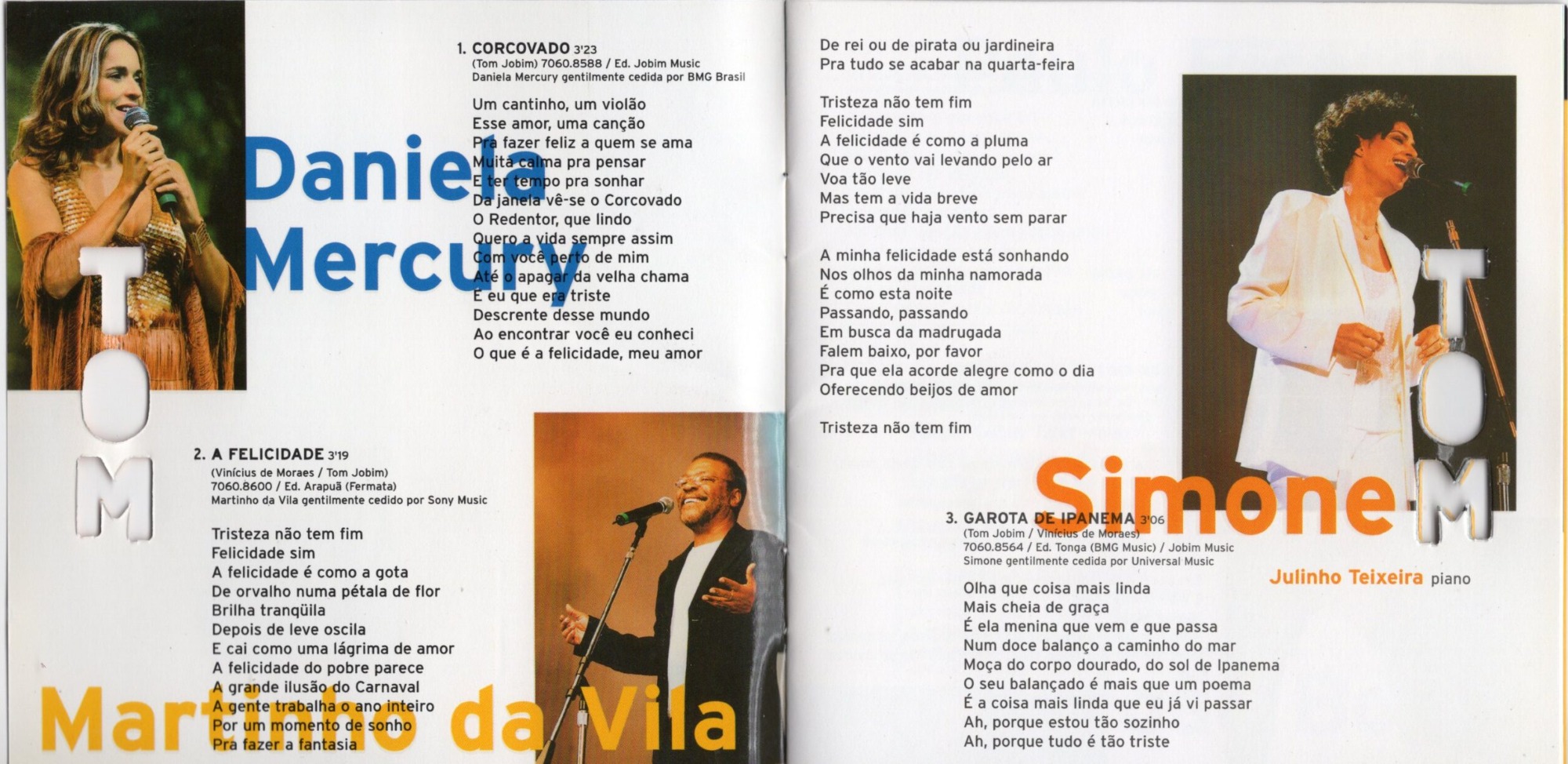 Vários Artistas - Olha Que Coisa Mais Linda – Uma Homenagem A Tom Jobim encarte