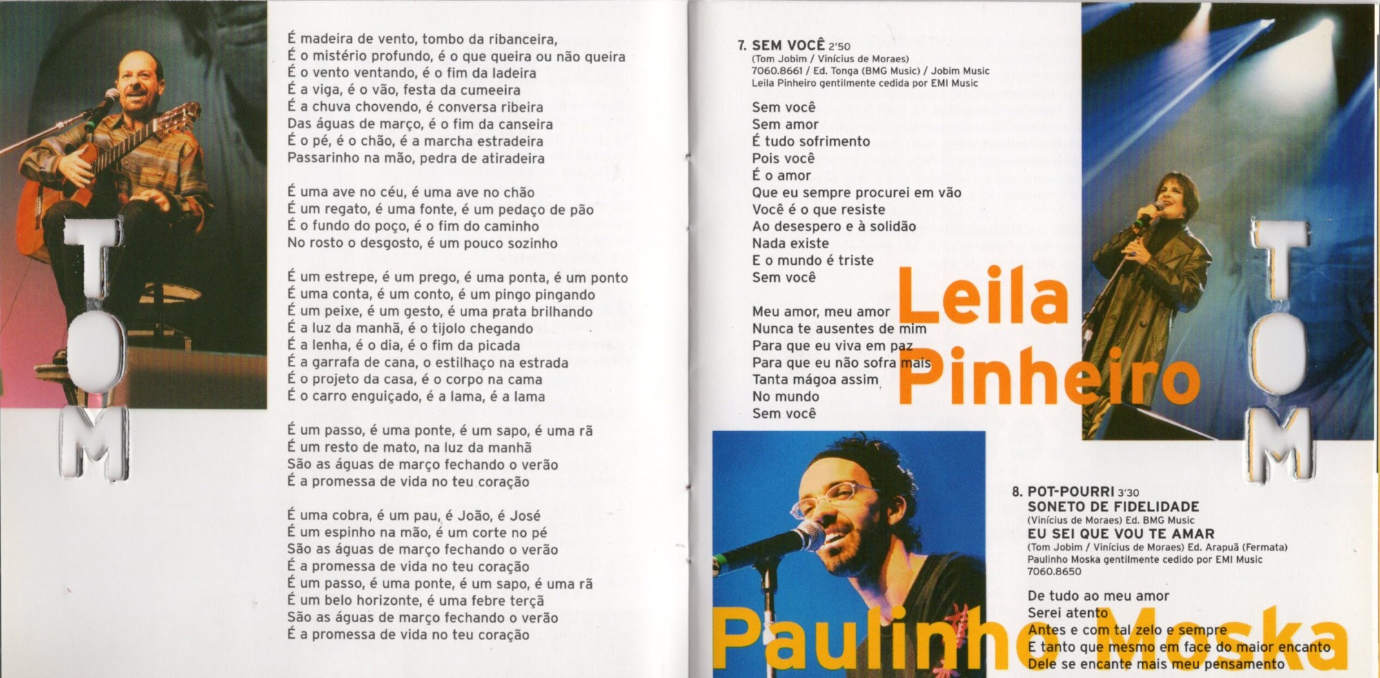 Vários Artistas - Olha Que Coisa Mais Linda – Uma Homenagem A Tom Jobim encarte