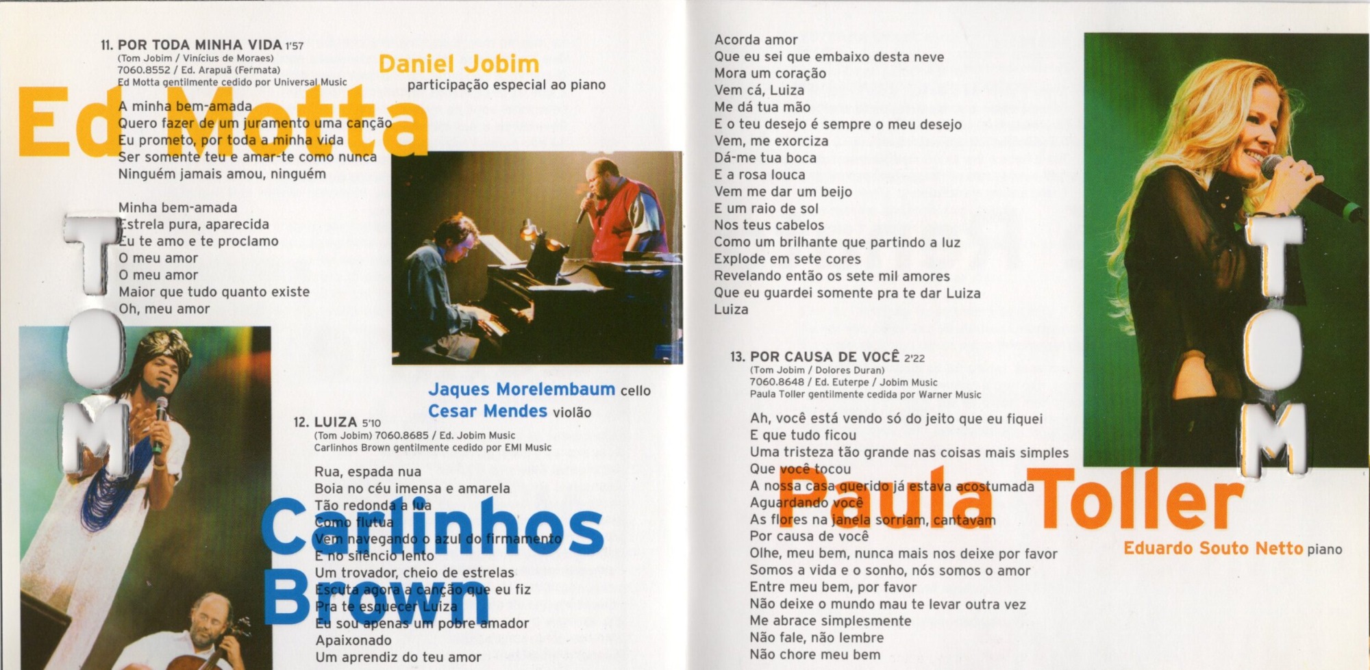 Vários Artistas - Olha Que Coisa Mais Linda – Uma Homenagem A Tom Jobim encarte