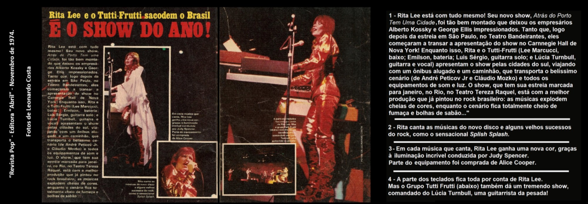 Rita Lee - Atrás do Porto Tem Uma Cidade (Ao Vivo em Belo Horizonte) encarte