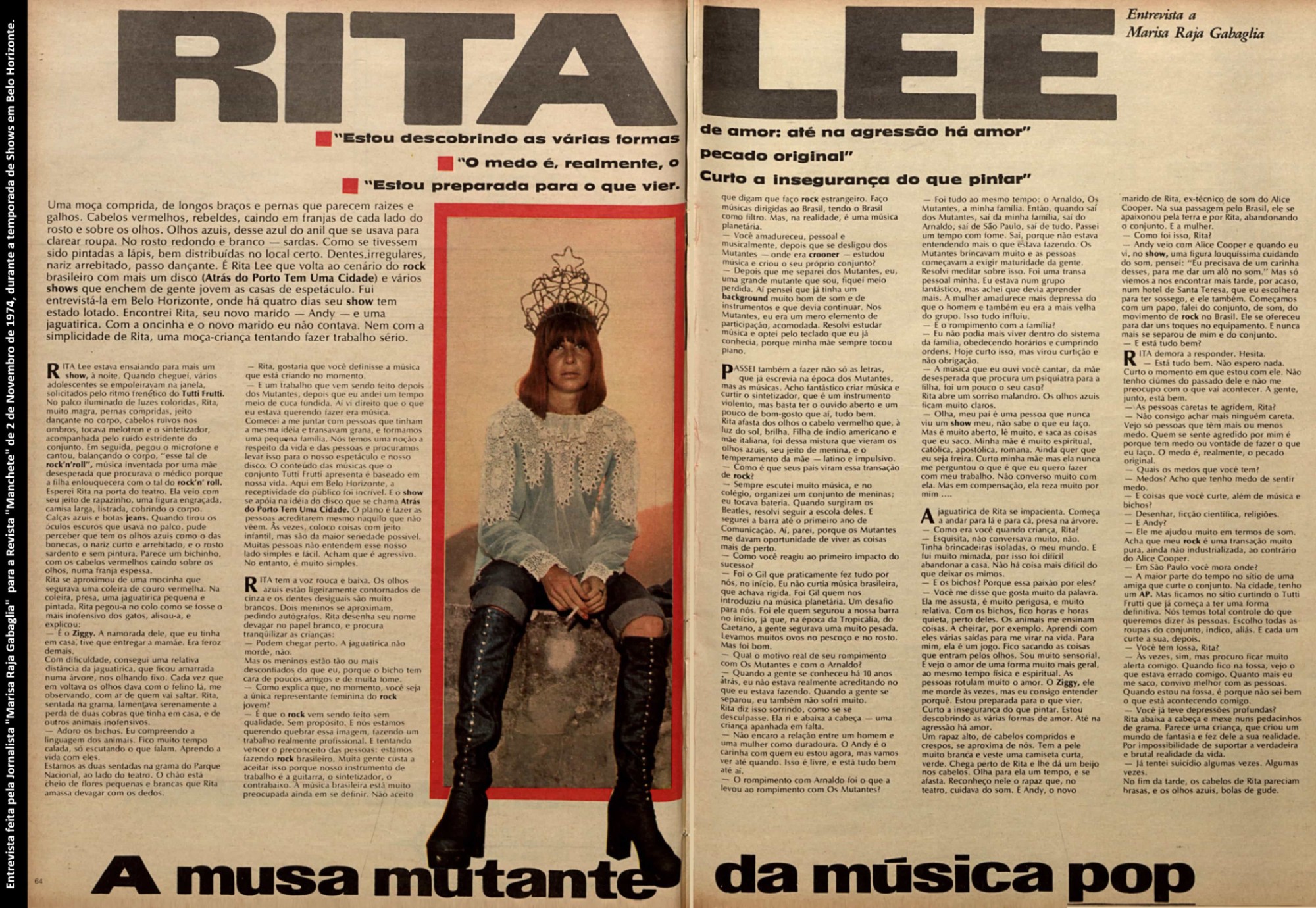 Rita Lee - Atrás do Porto Tem Uma Cidade (Ao Vivo em Belo Horizonte) encarte