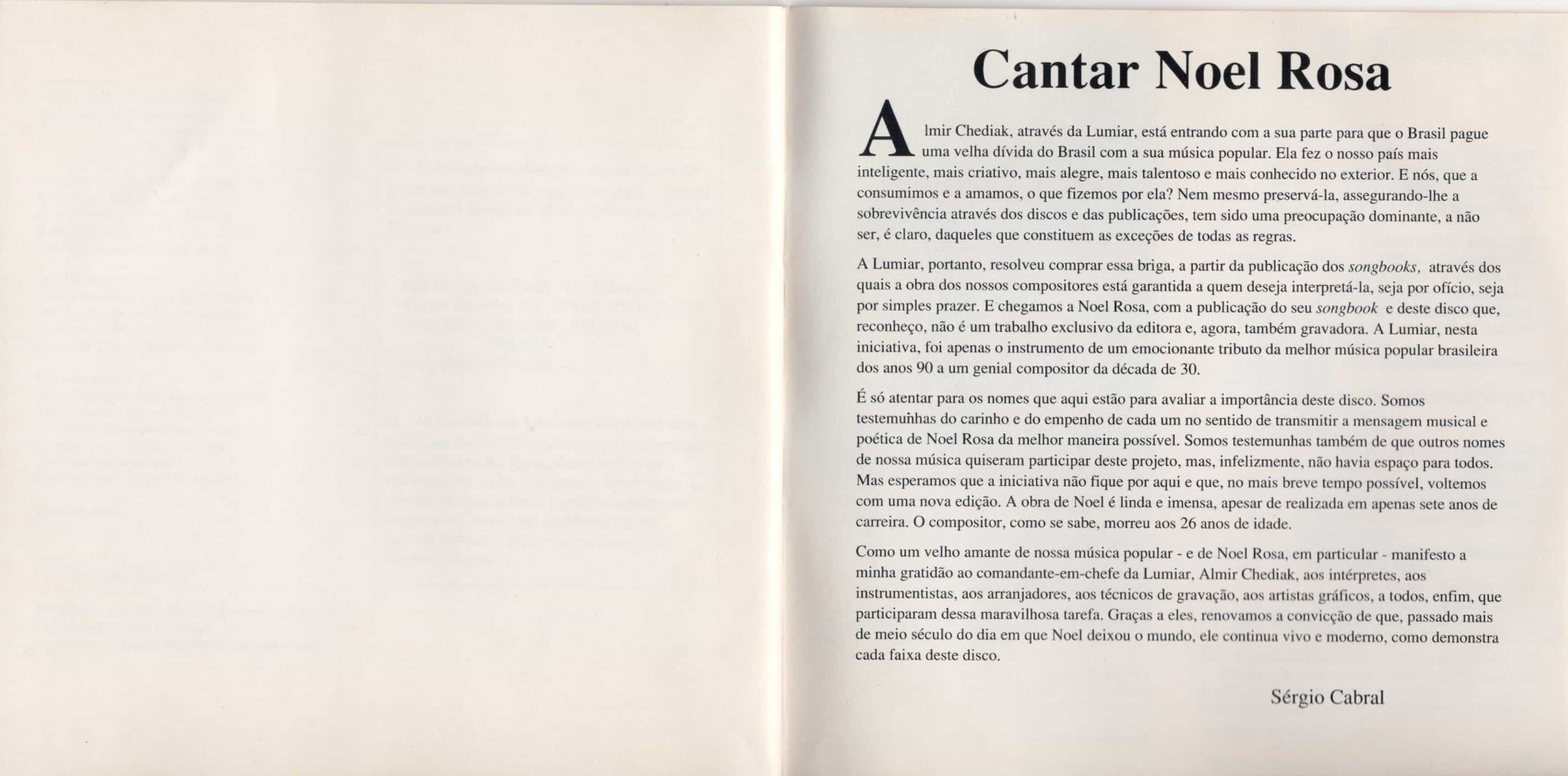 Songbook Noel encarte