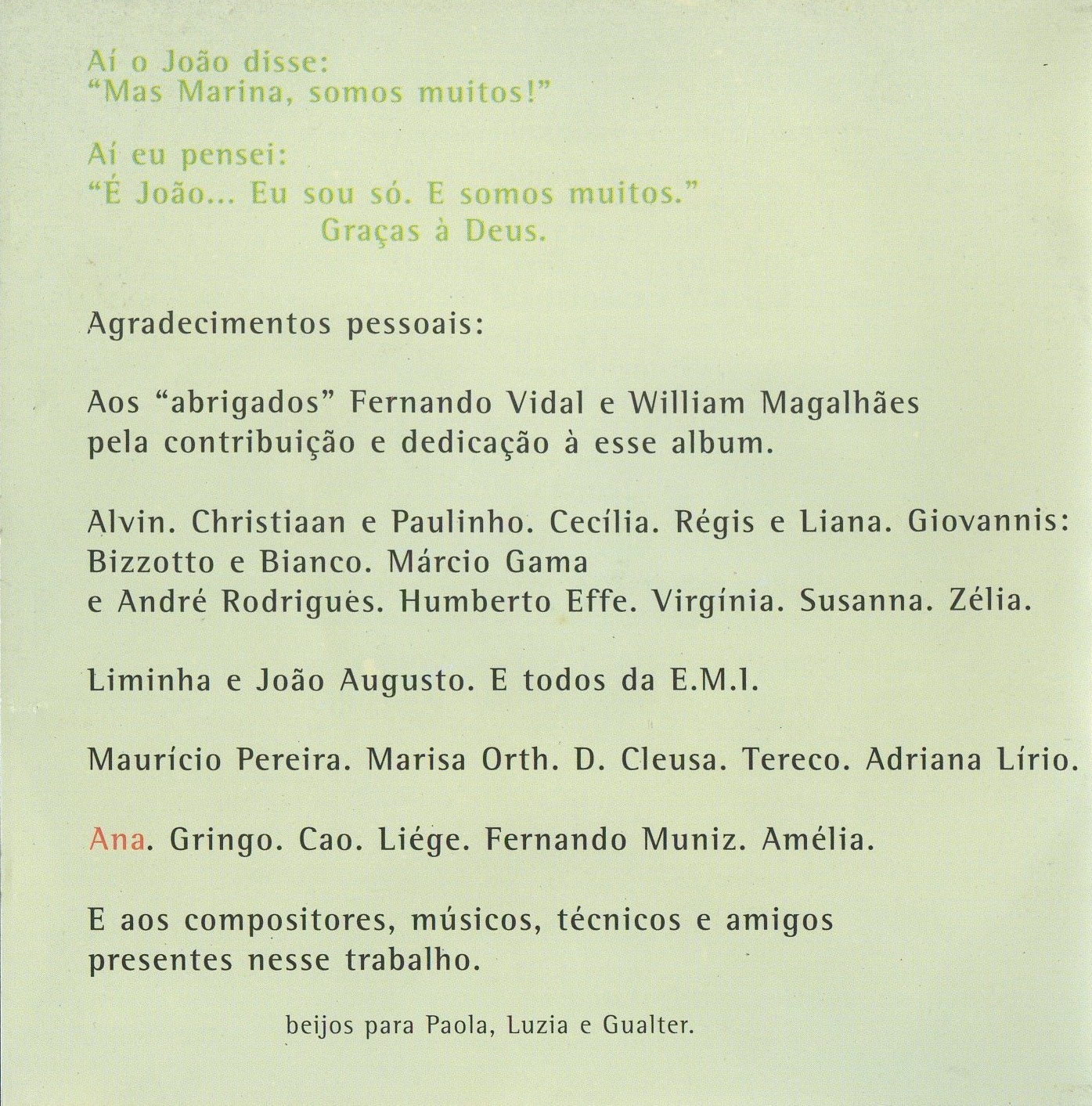 Marina Lima - Abrigo encarte