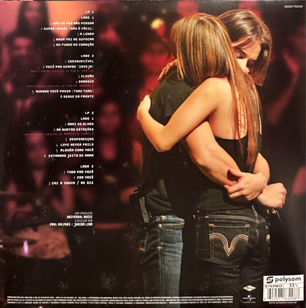 Sandy & Junior - Acústico MTV - Lulu encarte