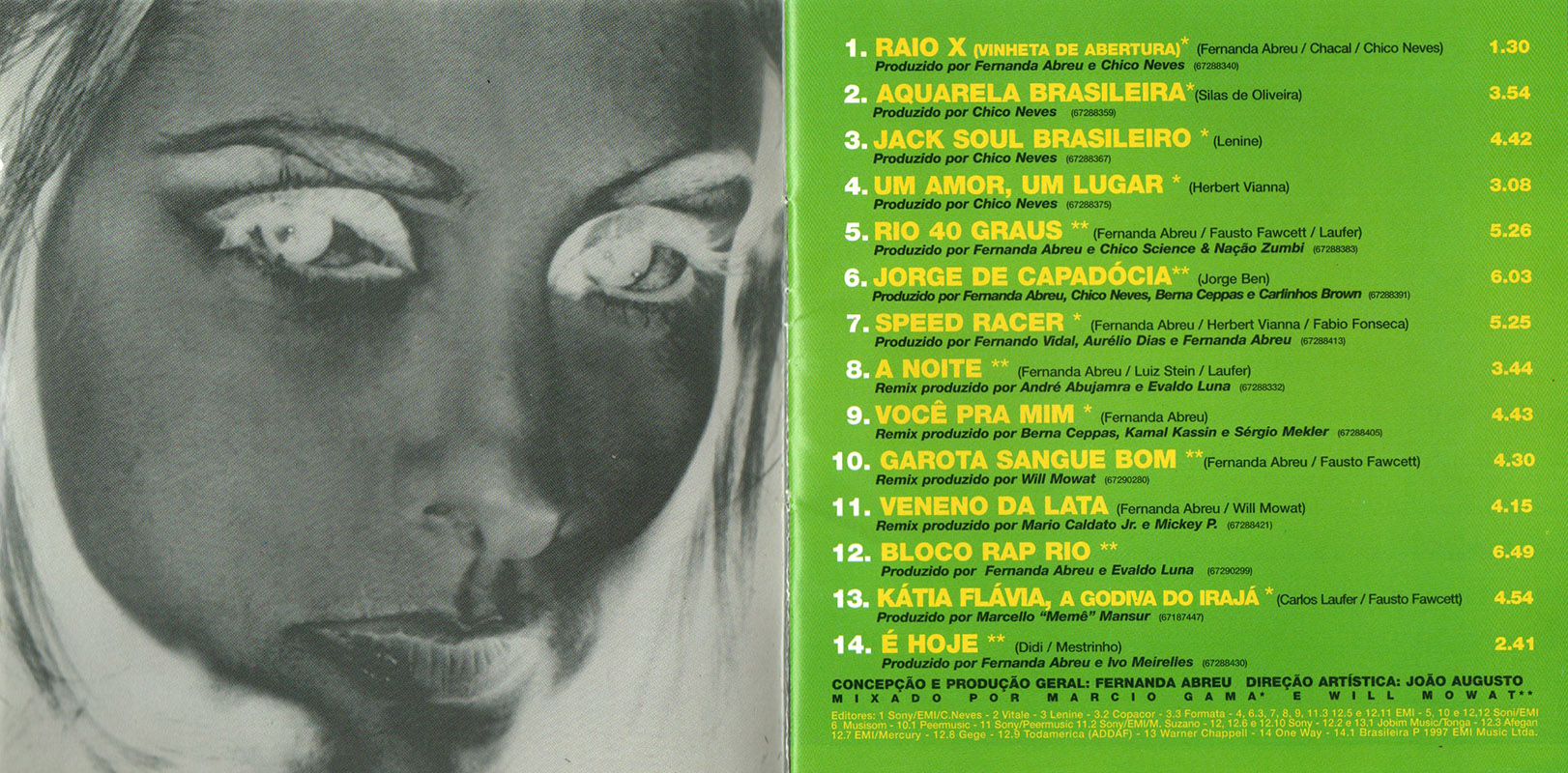 Fernanda Abreu - Raio X - Revista E Ampliada encarte