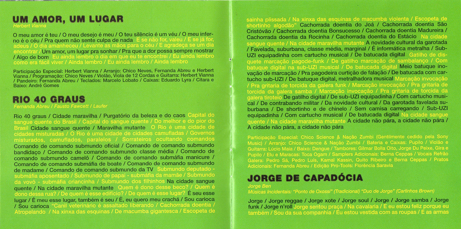 Fernanda Abreu - Raio X - Revista E Ampliada encarte