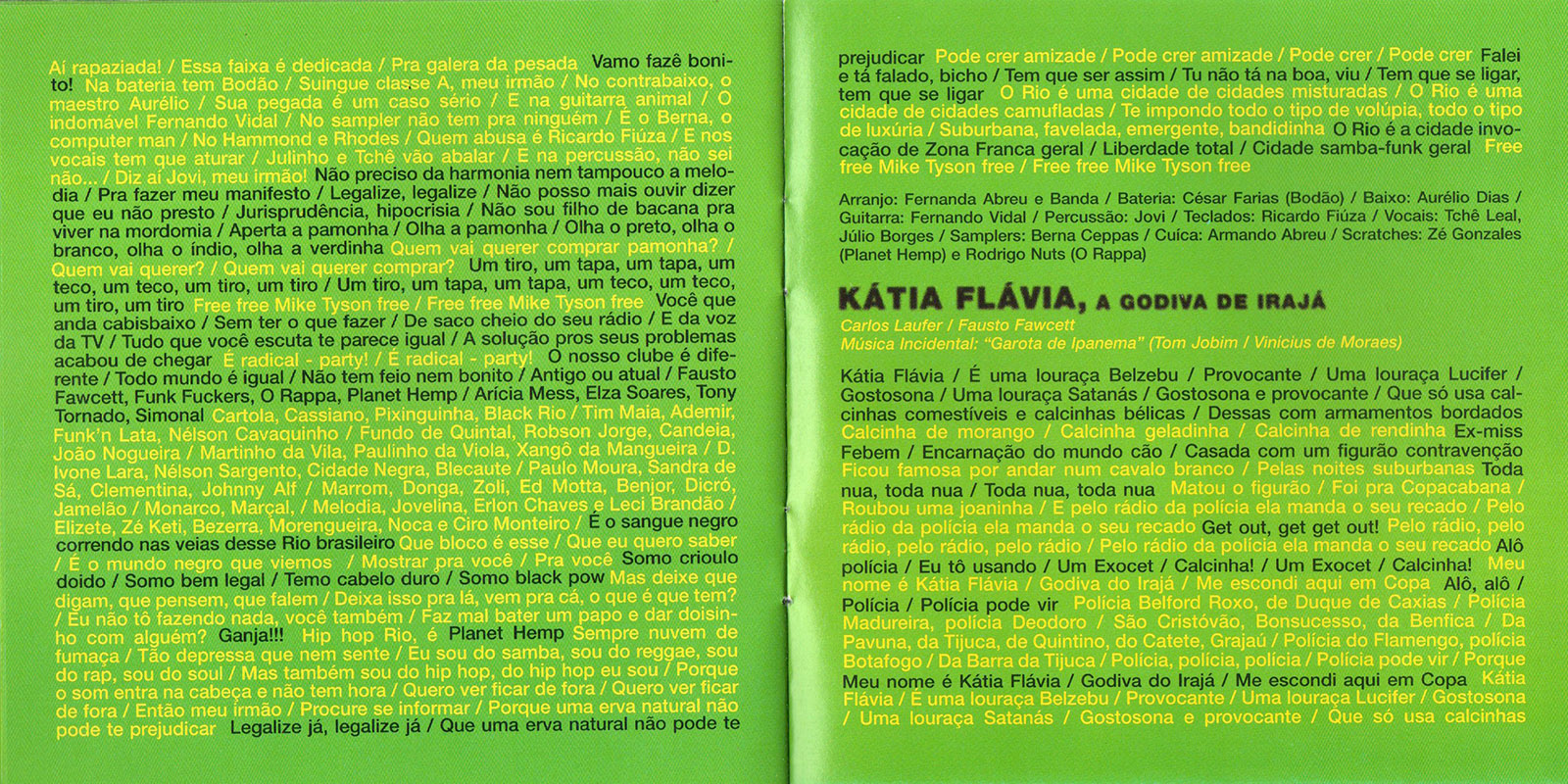 Fernanda Abreu - Raio X - Revista E Ampliada encarte