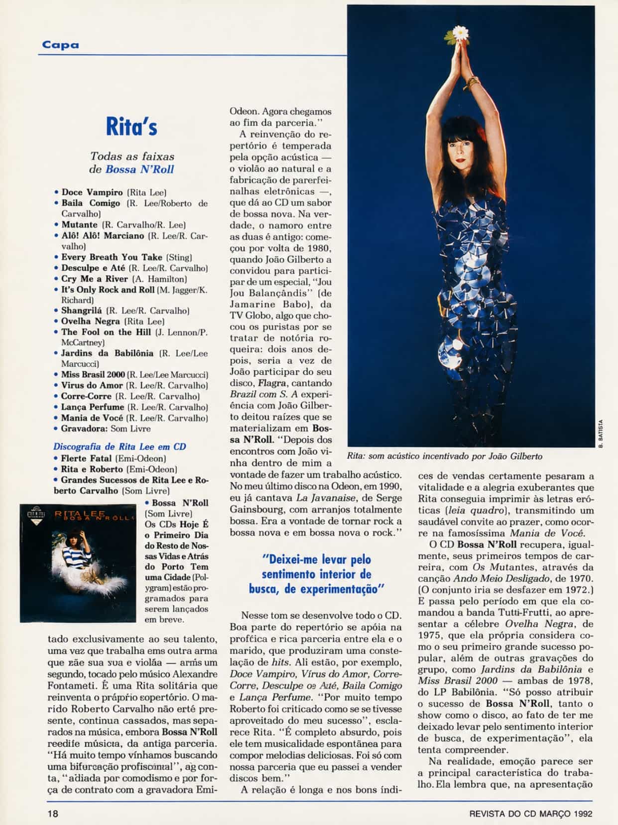 Artigo sobre Bossa N Roll - REVISTA CD COMPACT DISCO MARÇO - 1992_page-0004