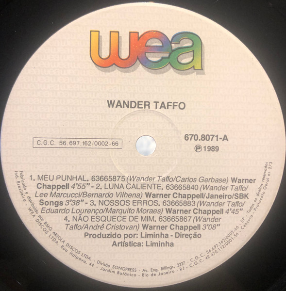 Banda Taffo - Wander Taffo encarte