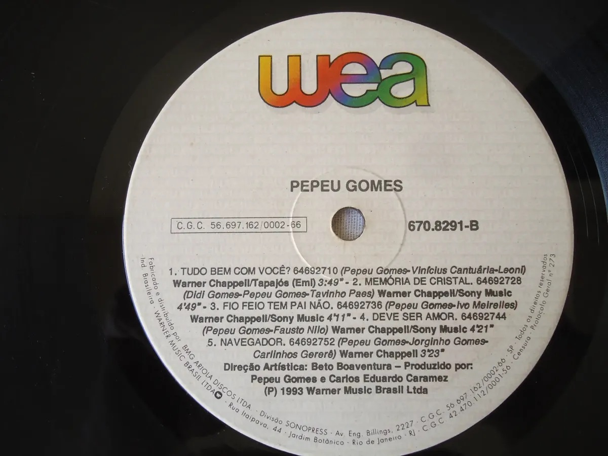 Pepeu Gomes - Pepeu Gomes encarte