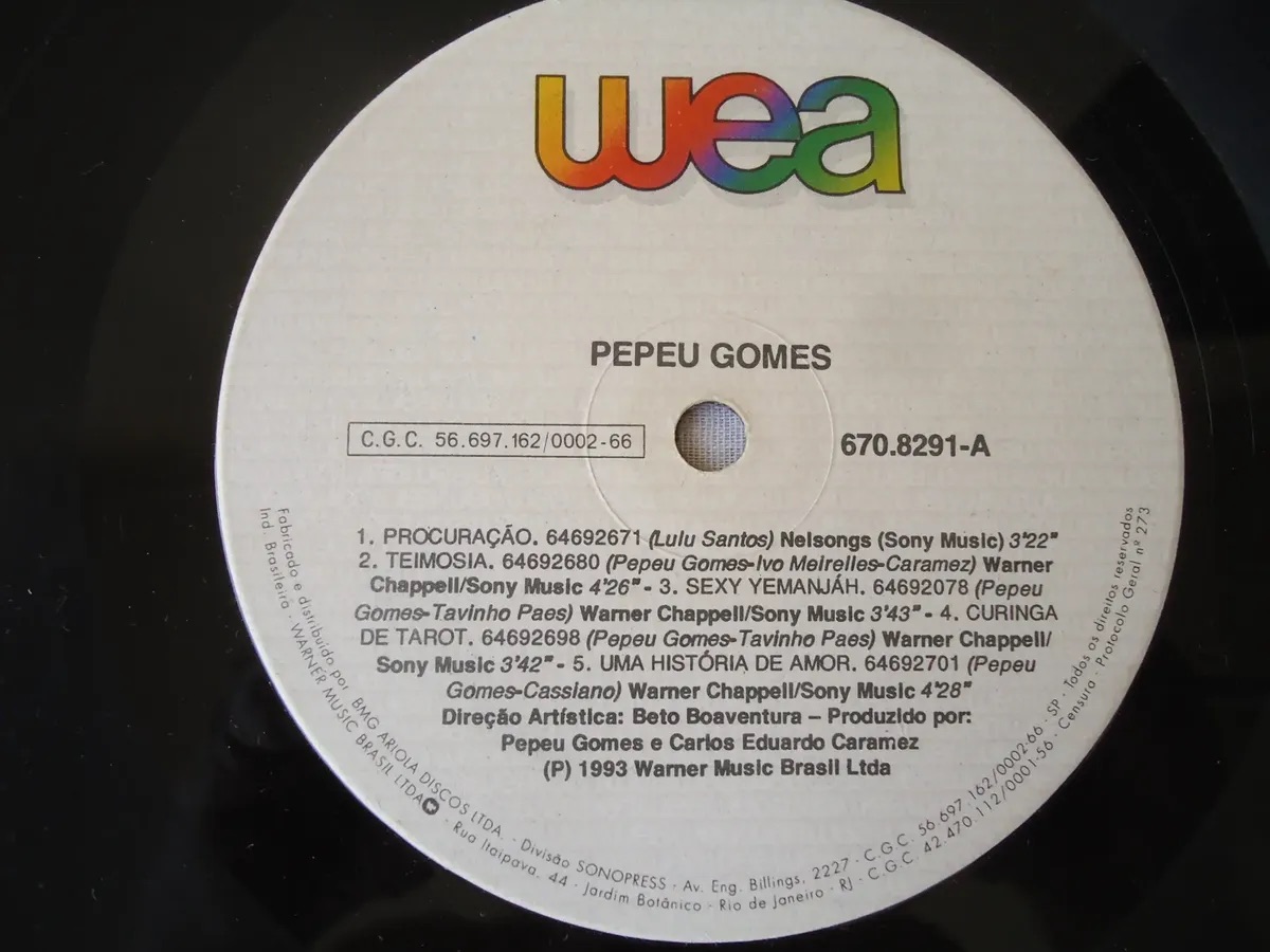 Pepeu Gomes - Pepeu Gomes encarte