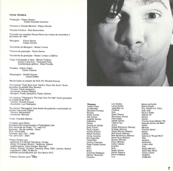 Pepeu Gomes - Pepeu Gomes encarte