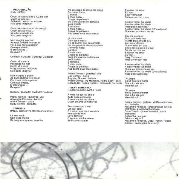 Pepeu Gomes - Pepeu Gomes encarte