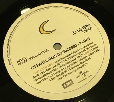 Os Paralamas Do Sucesso - 9 Luas encarte