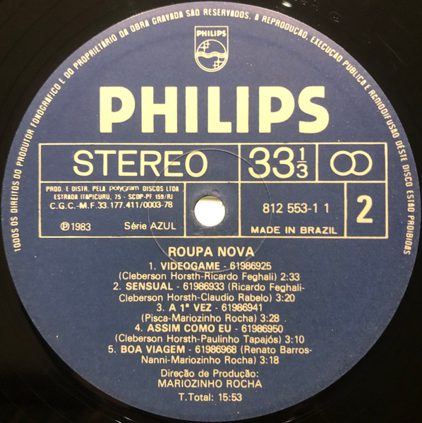 Roupa Nova - Roupa Nova encarte