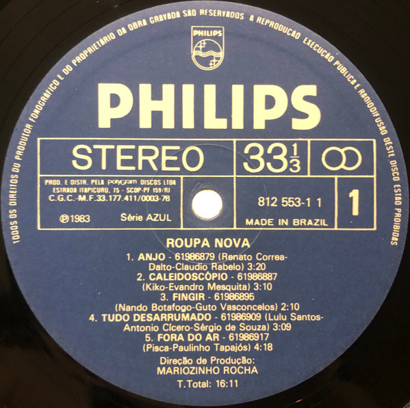 Roupa Nova - Roupa Nova encarte