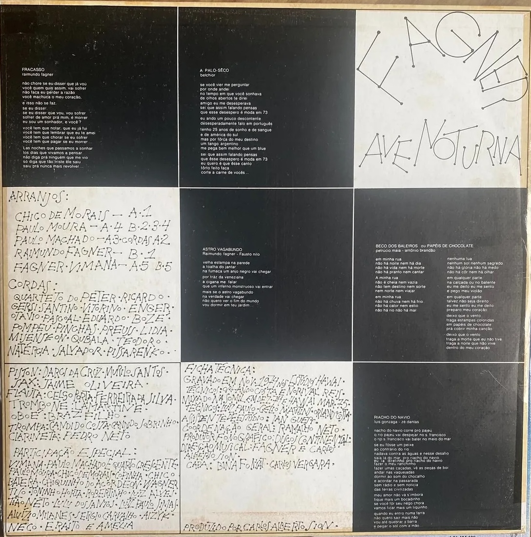Raimundo Fagner - Ave Noturna encarte