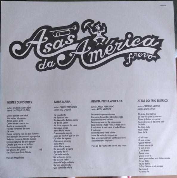 Asas Da América - Frevo encarte