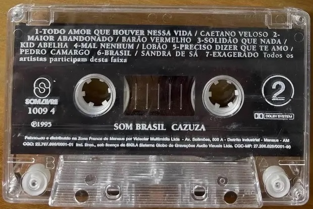 Som Brasil Cazuza encarte