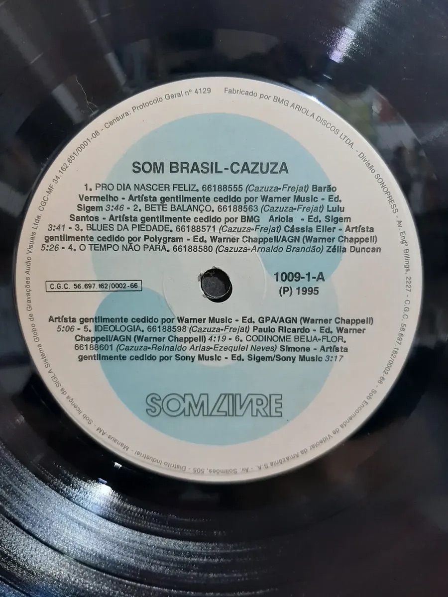Som Brasil Cazuza encarte