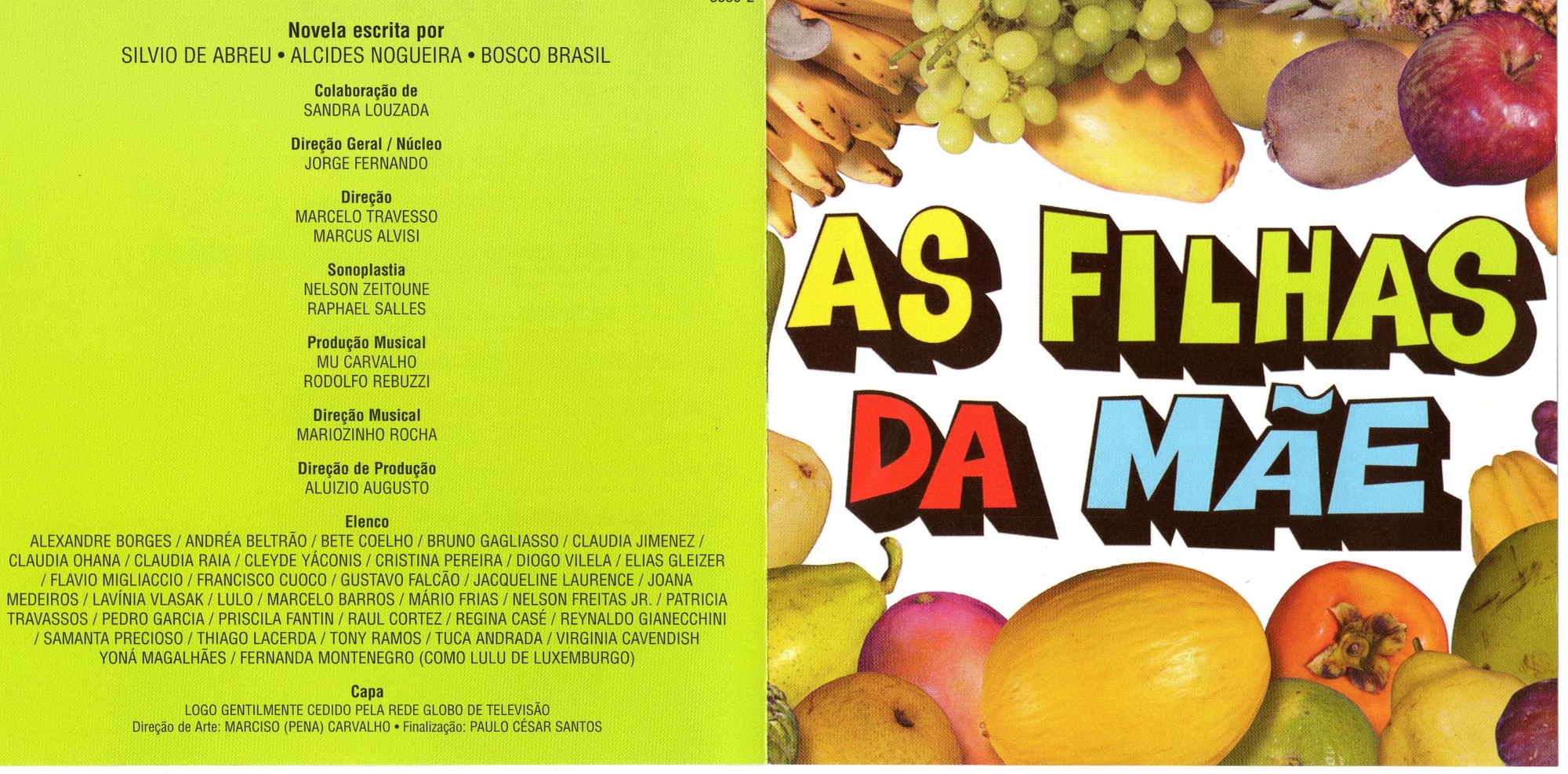 As Filhas da Mãe - Nacional (Trilha Sonora) encarte