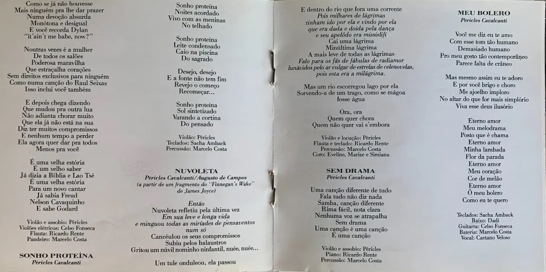 Péricles Cavalcanti - Canções encarte