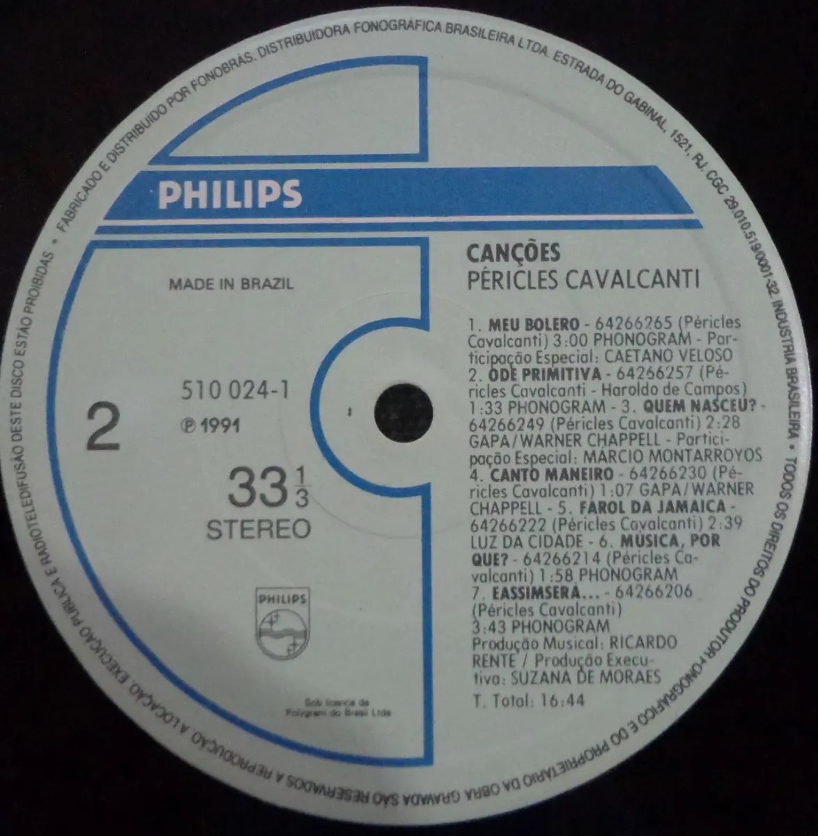 Péricles Cavalcanti - Canções encarte