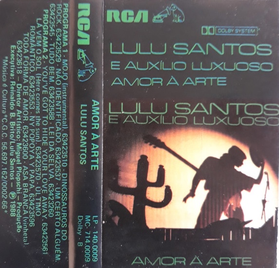 Lulu Santos - Amor À Arte (Ao Vivo) encarte