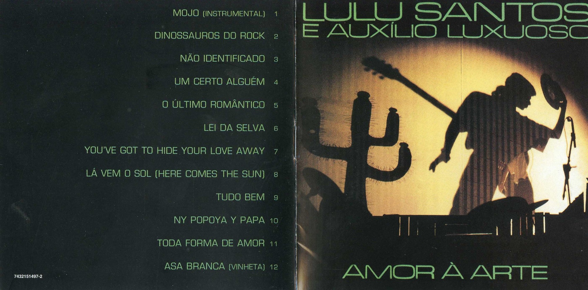 Lulu Santos - Amor À Arte (Ao Vivo) encarte