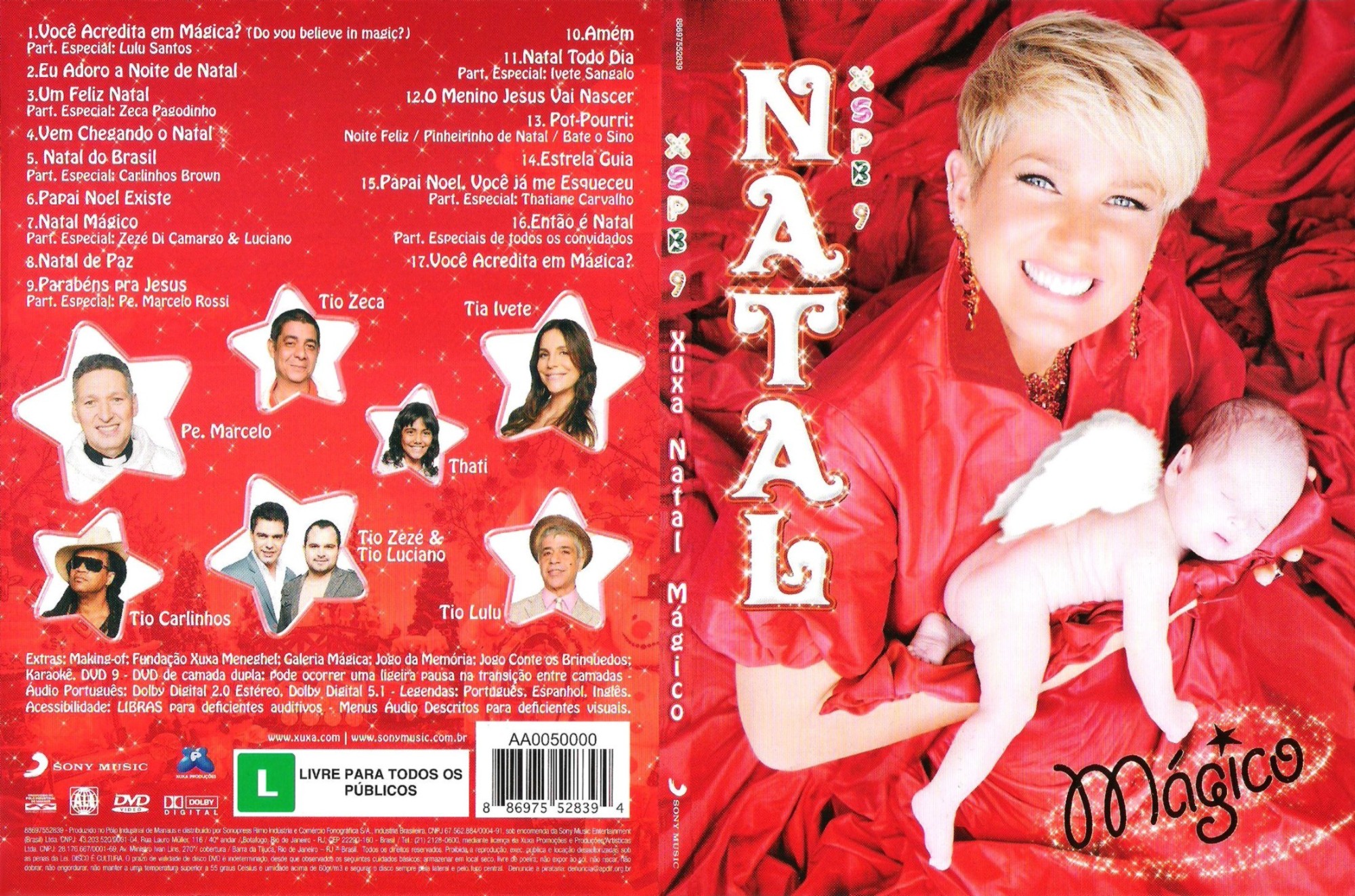 Xuxa - Xuxa Só Para Baixinhos 9 (XSPB 9) - Natal Mágico encarte