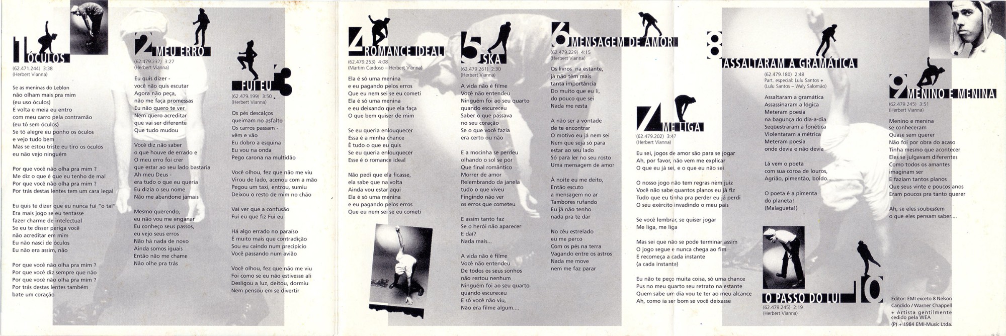 Os Paralamas Do Sucesso - O Passo Do Lui encarte