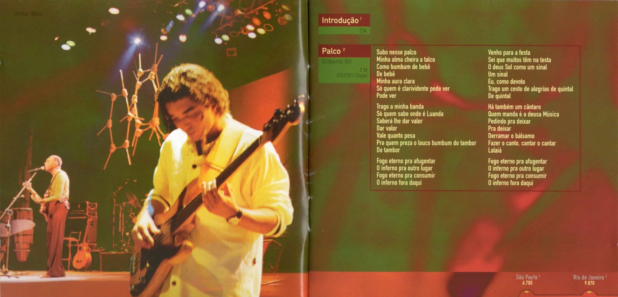 Gilberto Gil - Quanta Gente Veio Ver: Ao Vivo encarte