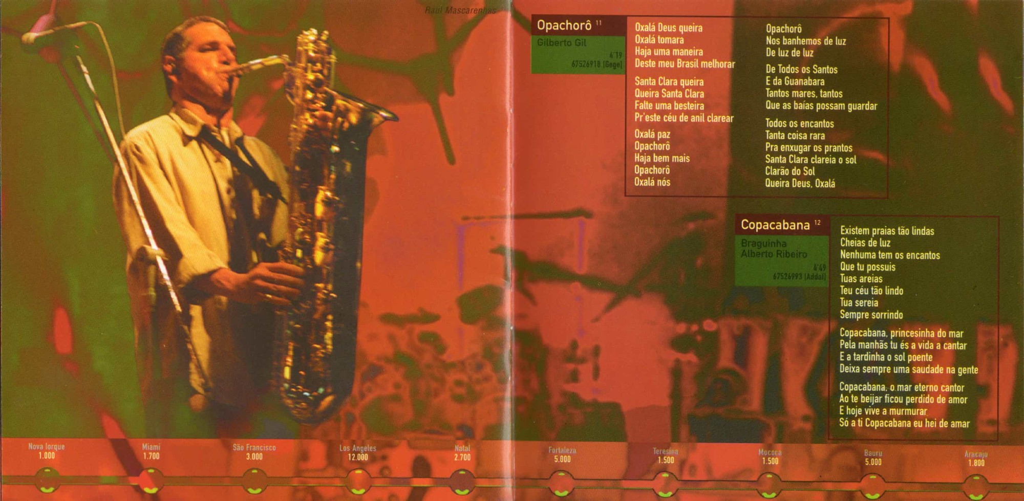 Gilberto Gil - Quanta Gente Veio Ver: Ao Vivo encarte