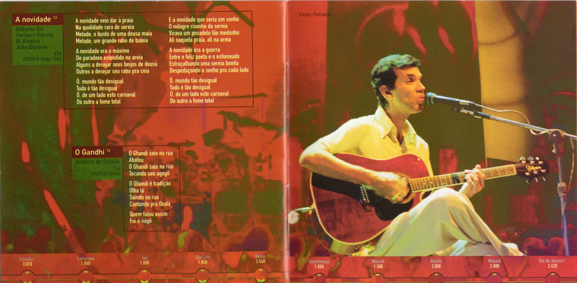 Gilberto Gil - Quanta Gente Veio Ver: Ao Vivo encarte