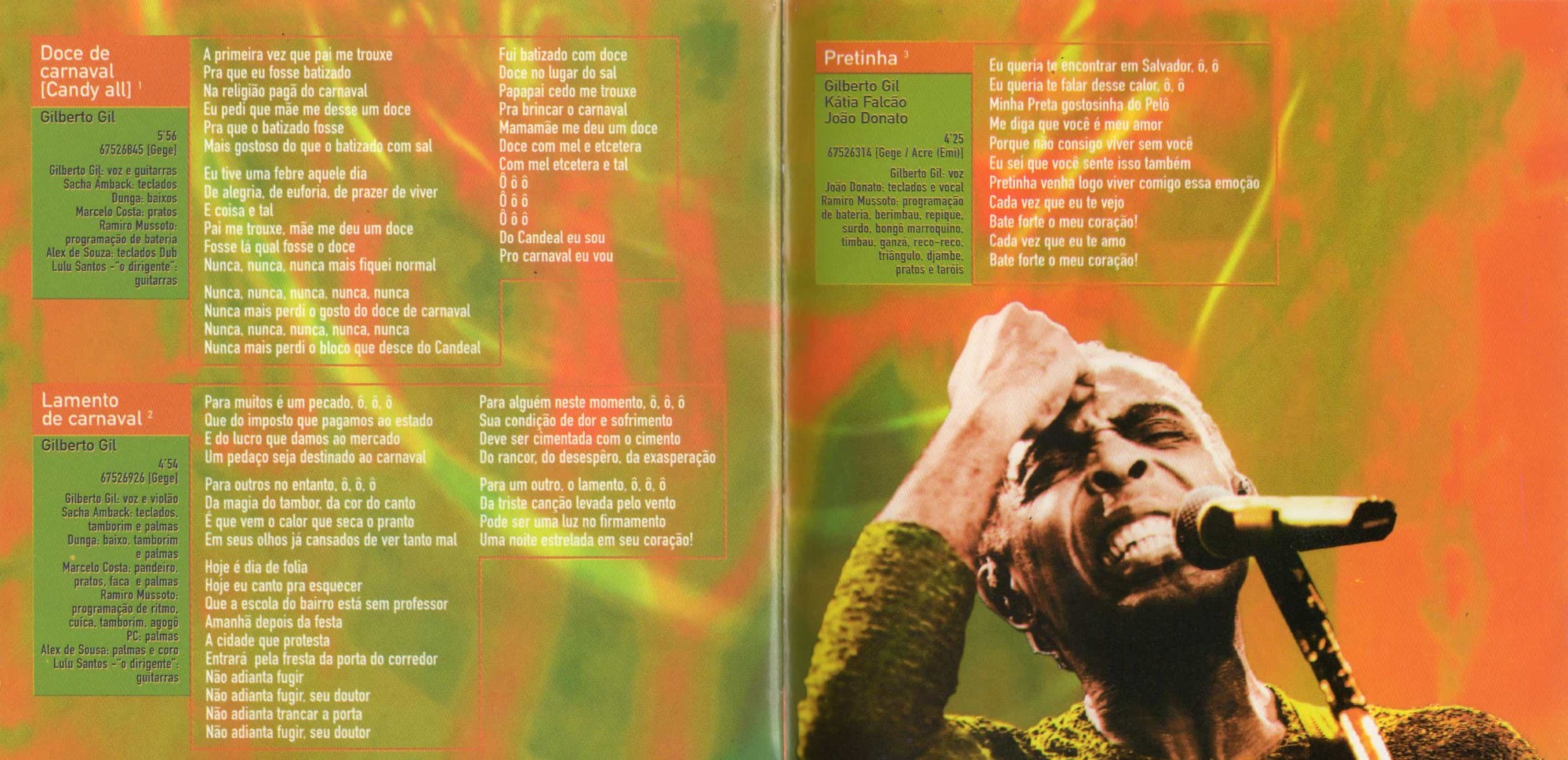 Gilberto Gil - Quanta Gente Veio Ver: Ao Vivo encarte