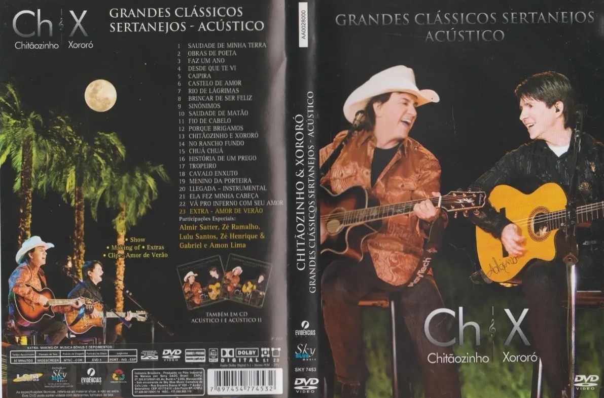 Chitãozinho & Xororó - Grandes Clássicos Sertanejos Acústico I encarte