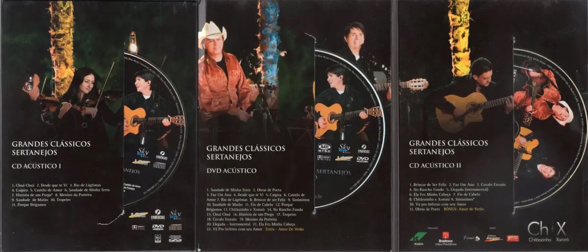 Chitãozinho & Xororó - Grandes Clássicos Sertanejos Acústico I encarte