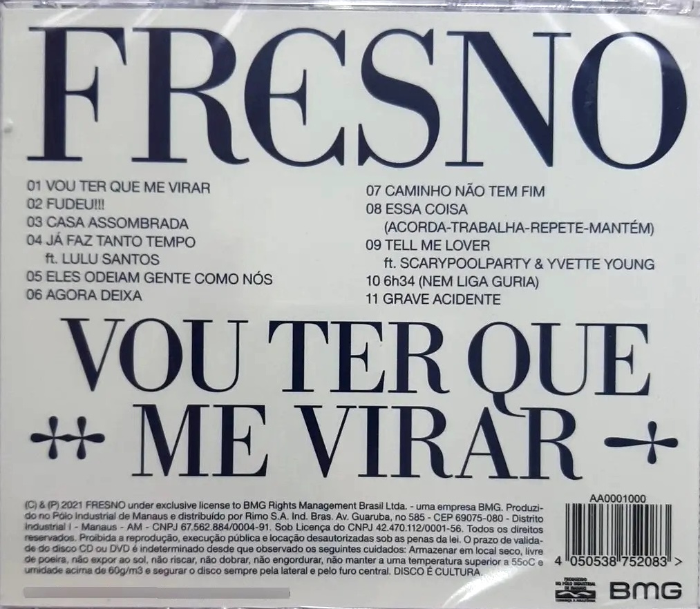 Fresno - Vou Ter Que Me Virar encarte