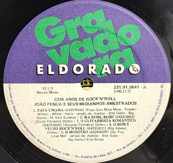 João Penca e Seus Miquinhos Amestrados - Cem Anos De Rock'N'Roll encarte
