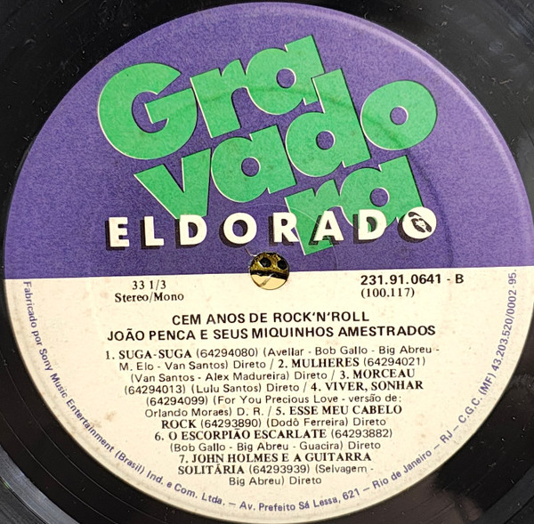 João Penca e Seus Miquinhos Amestrados - Cem Anos De Rock'N'Roll encarte