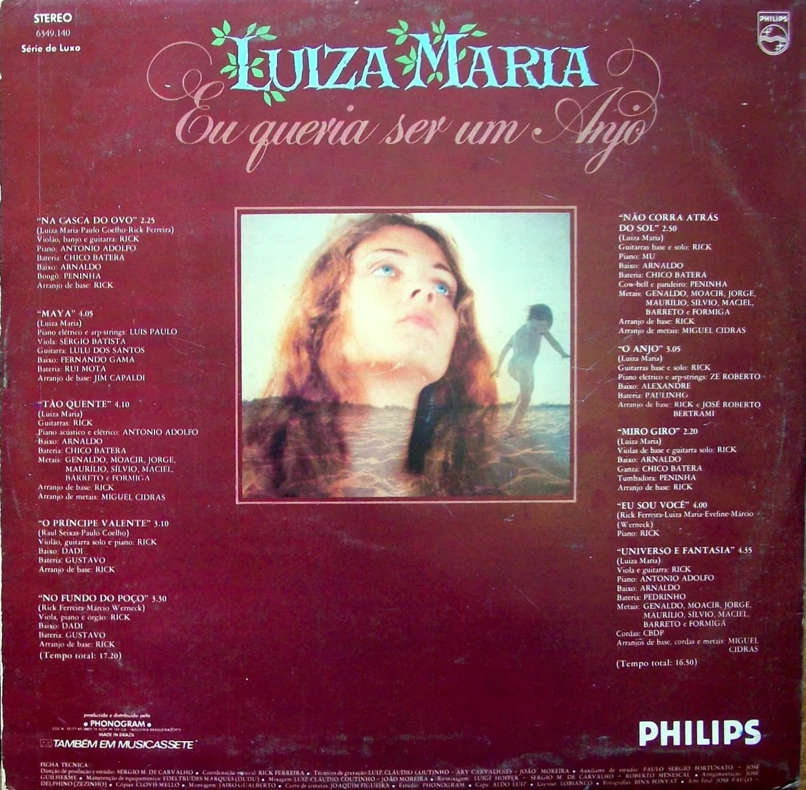 Luiza Maria - Eu Queria Ser Um Anjo encarte