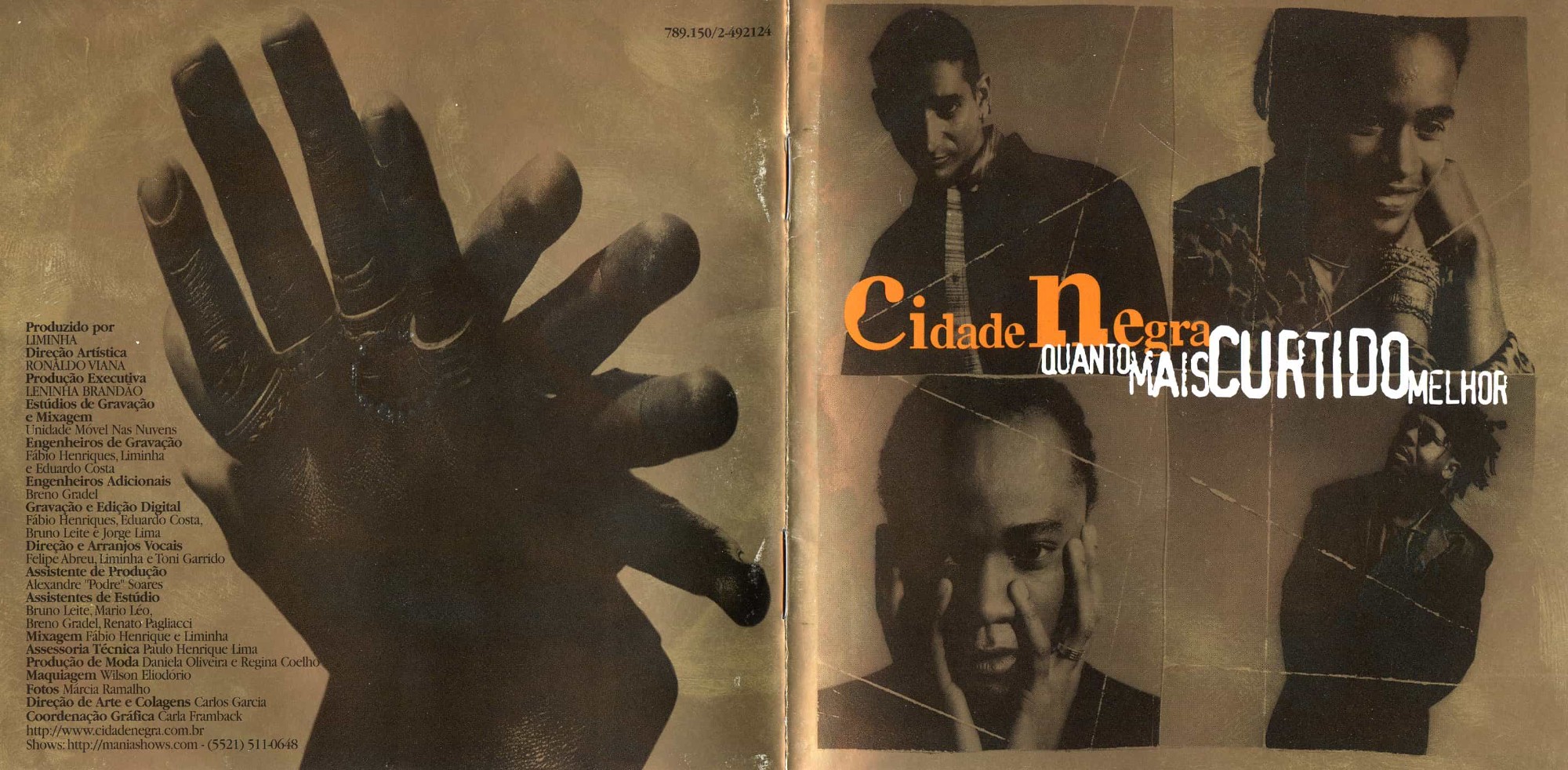 Cidade Negra - Quanto Mais Curtido Melhor encarte