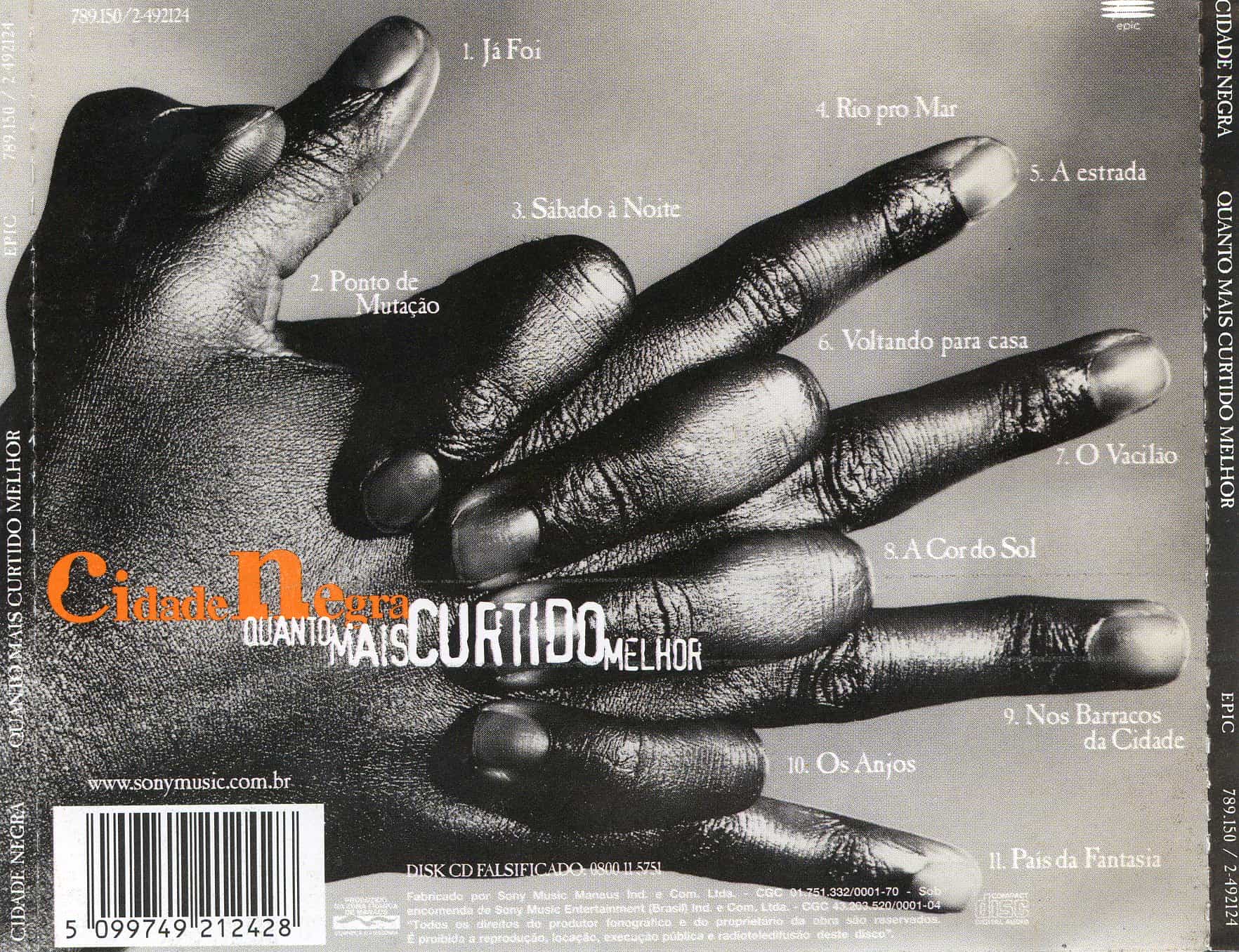 Cidade Negra - Quanto Mais Curtido Melhor encarte