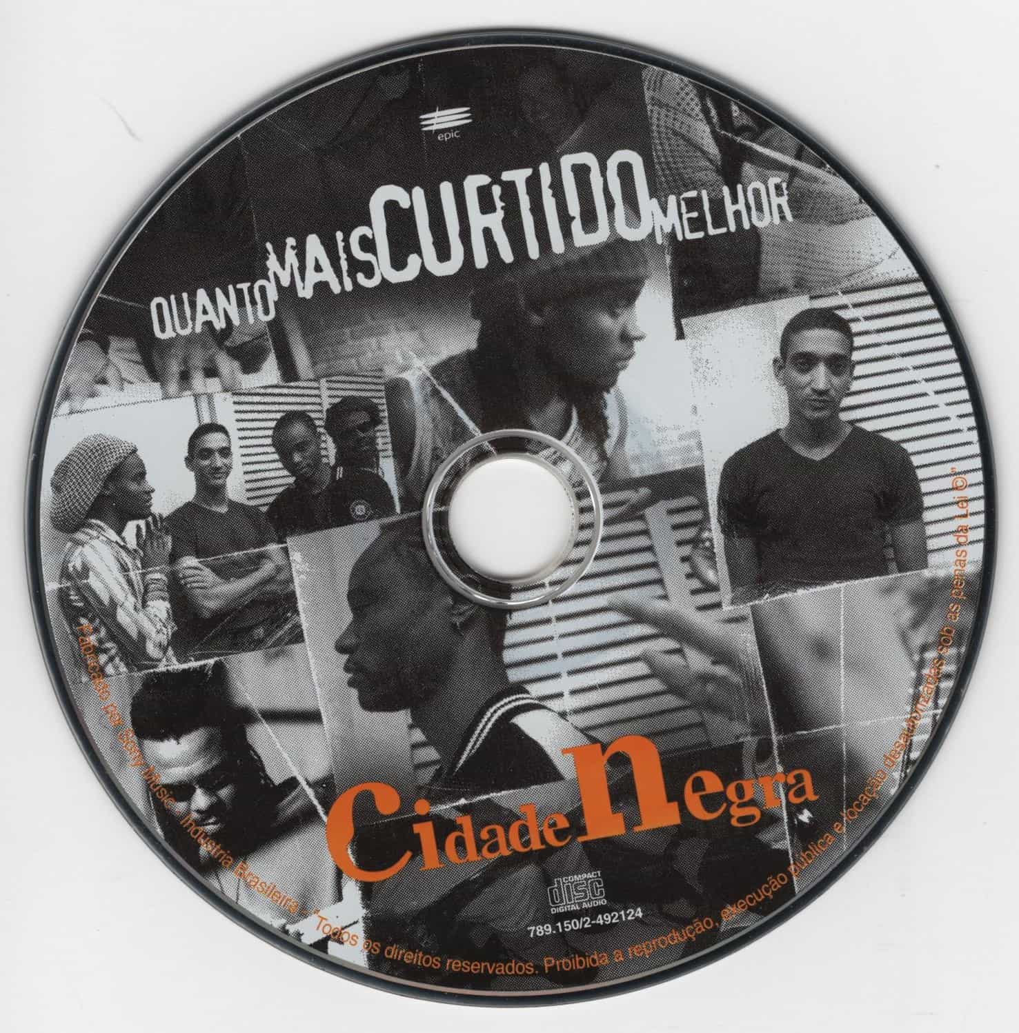 Cidade Negra - Quanto Mais Curtido Melhor encarte
