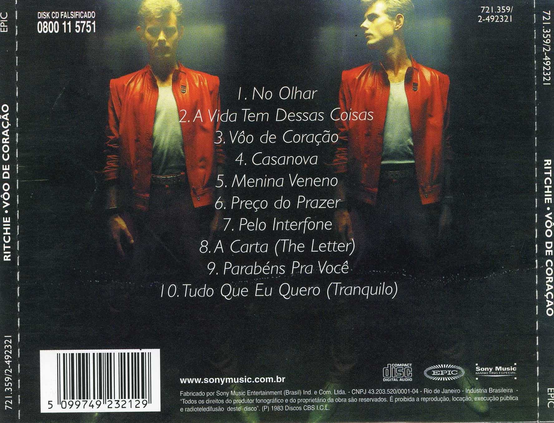Ritchie - Vôo De Coração encarte