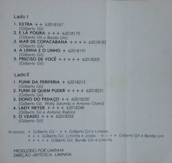 Gilberto Gil - Extra encarte